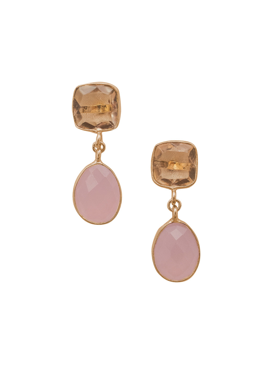 Lola Earrings in Pink & Peach