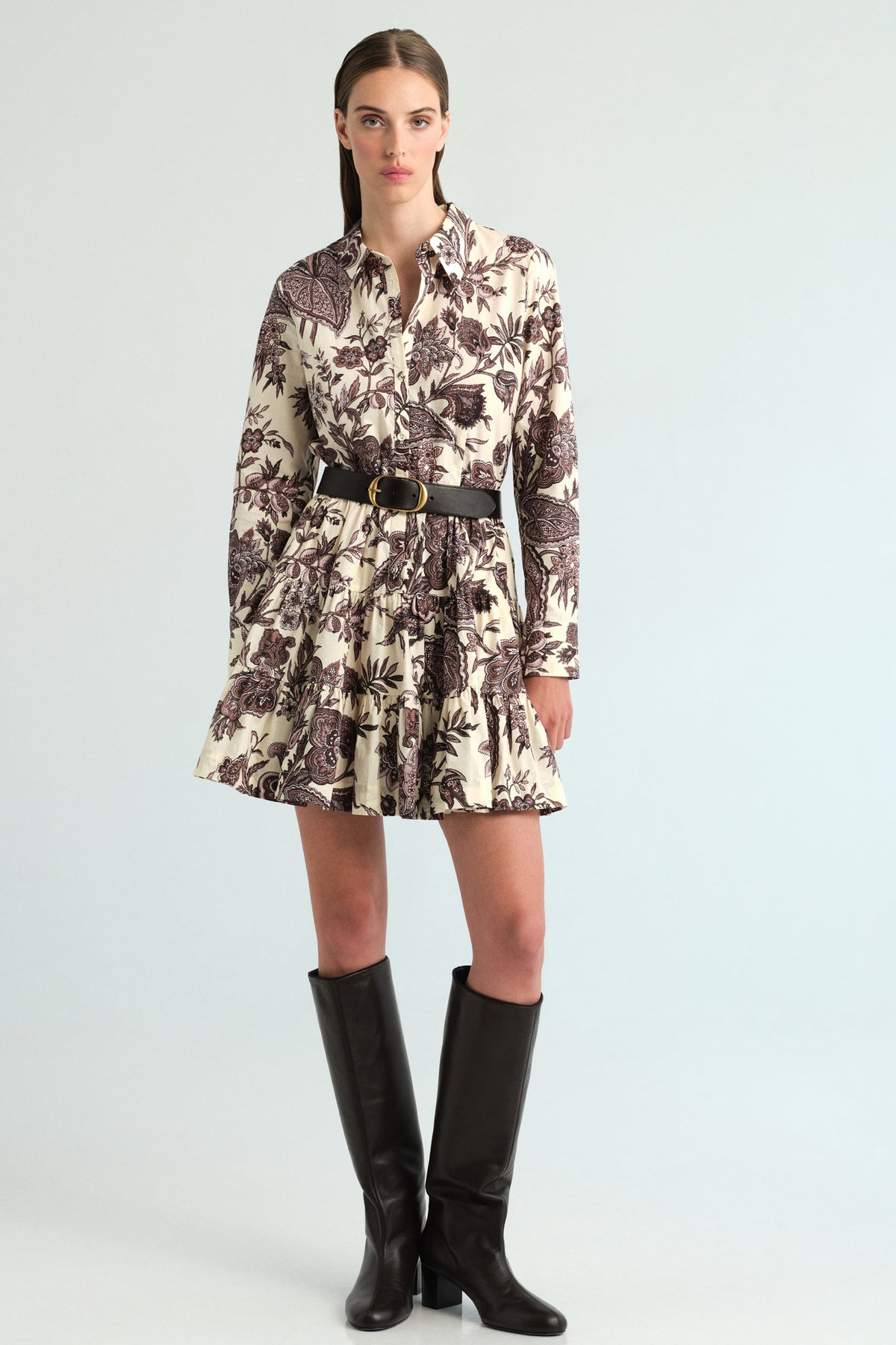 Eugenia Dress in Linden Bloom Ivory