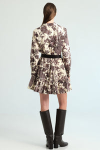 Eugenia Dress in Linden Bloom Ivory