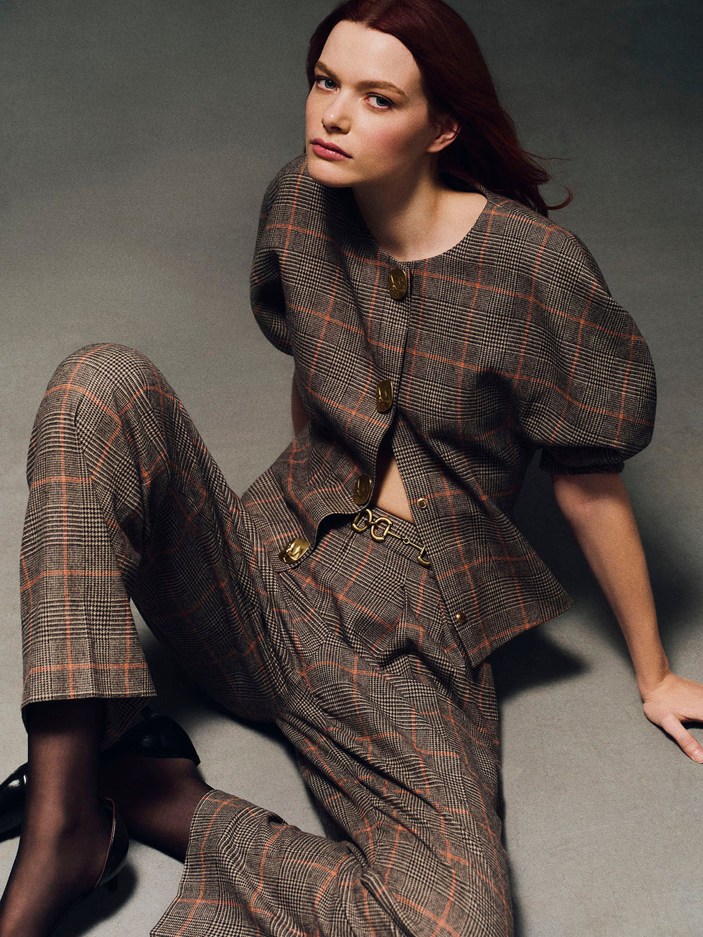 Emerson Pant in Odette Plaid