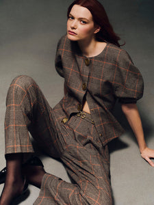 Fletcher Top in Odette Plaid