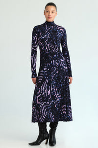 Hera Dress in Veneta Arc Navy