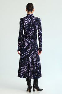 Hera Dress in Veneta Arc Navy