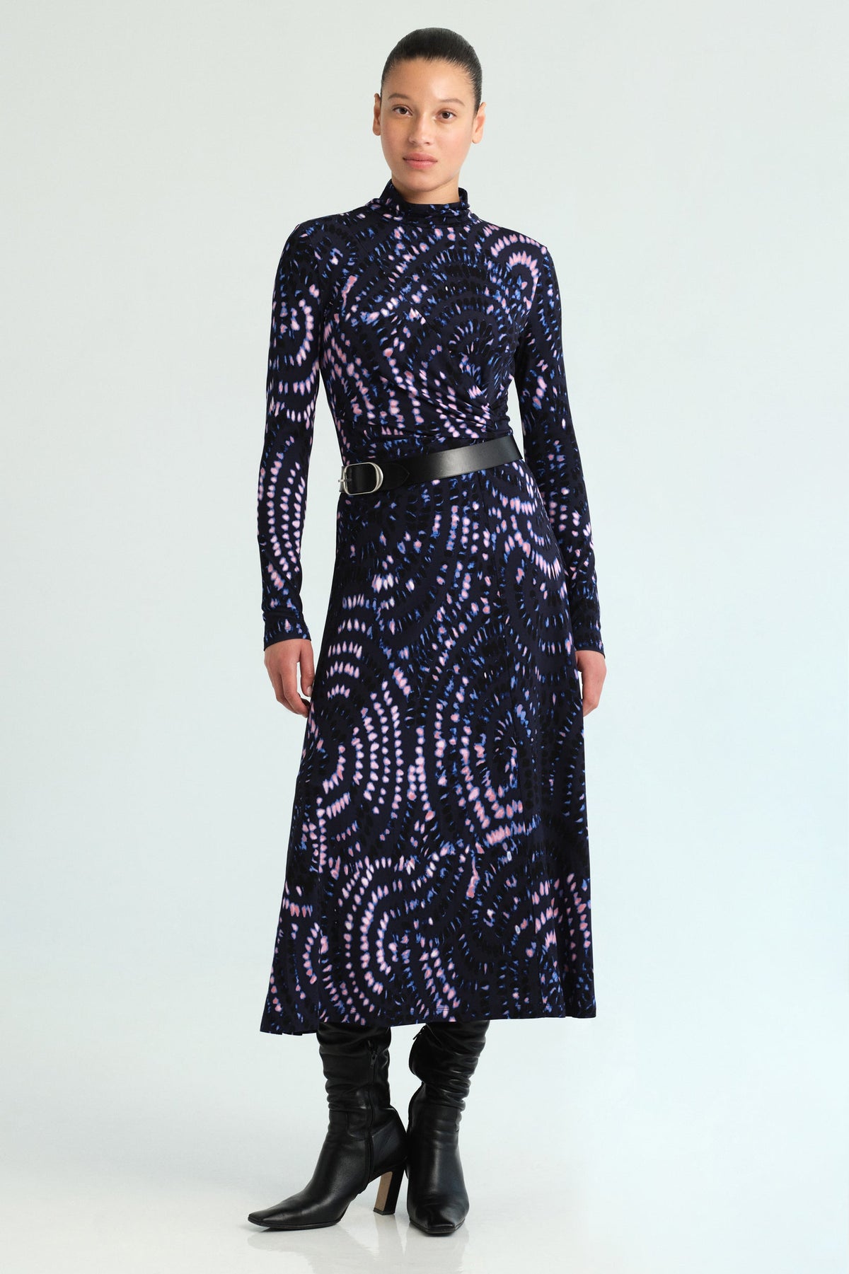 Hera Dress in Veneta Arc Navy