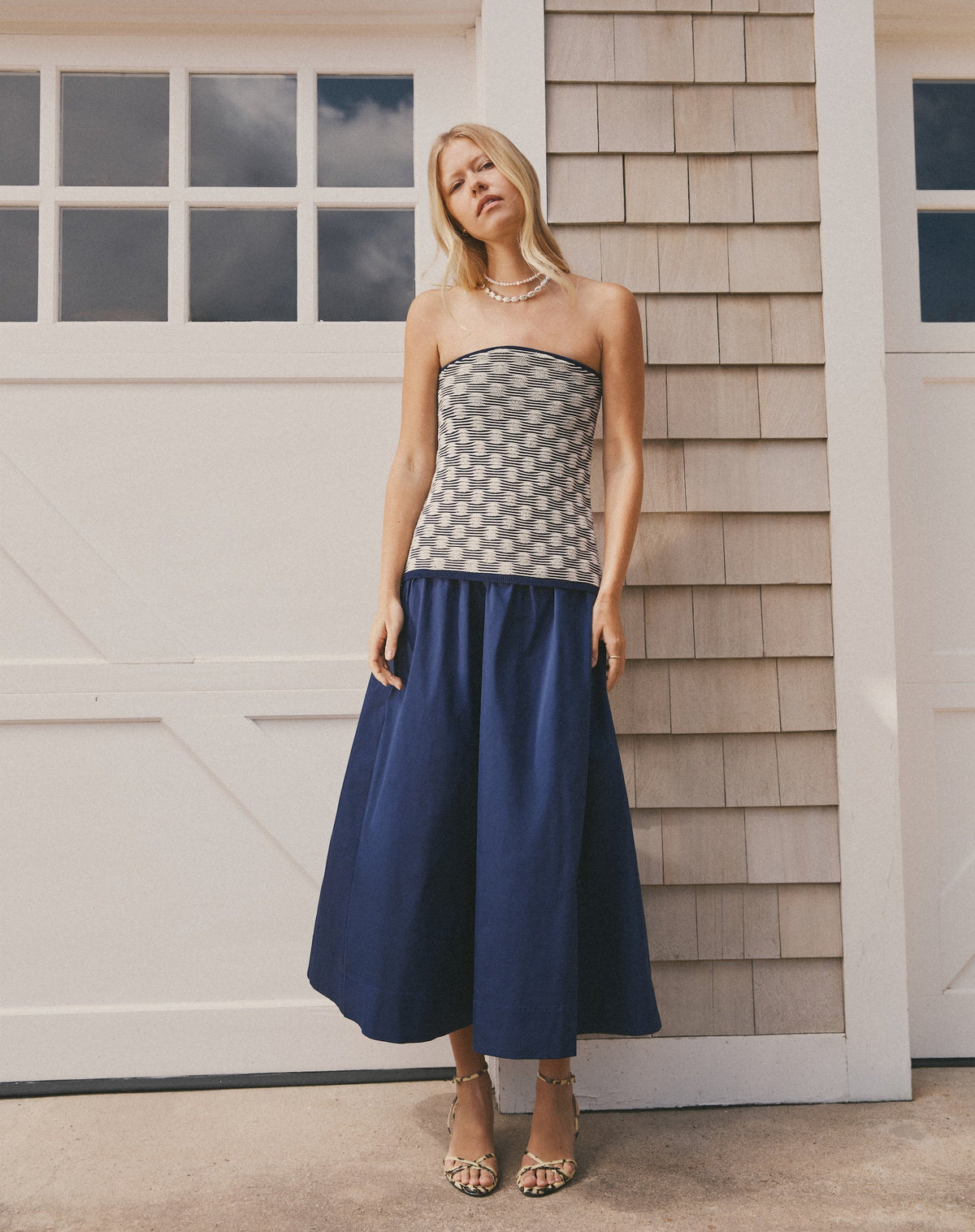 Erika Dress in Maritime Blue Multi