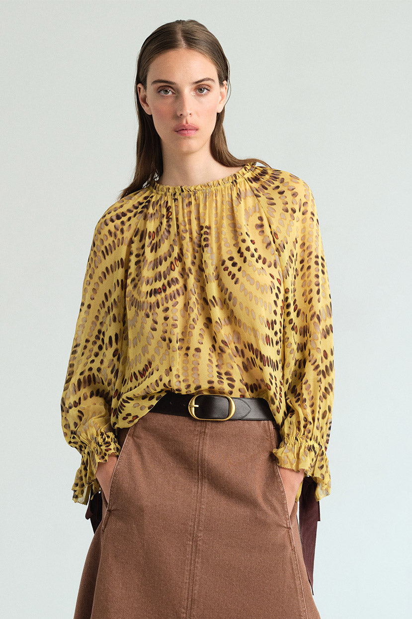 Cecile Top in Veneta Arc Yellow