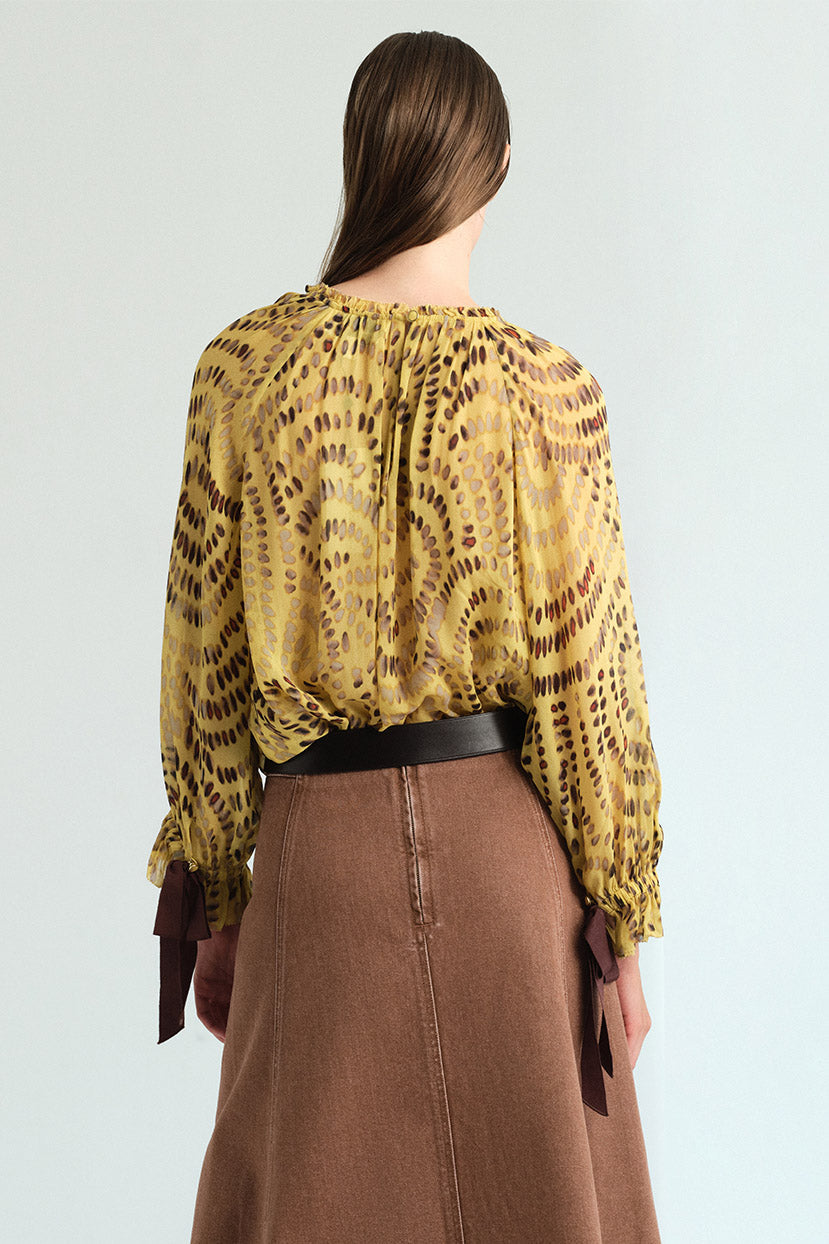 Cecile Top in Veneta Arc Yellow