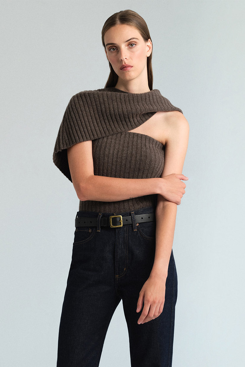 Rhea Tube Top in Cocoa
