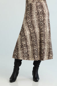 Sandra Skirt in Oatmeal Snake