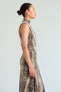 Dean Top in Oatmeal Snake