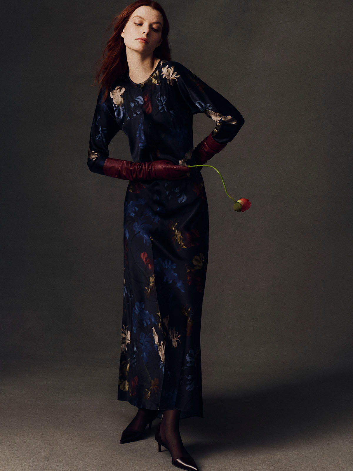 Montgomery Dress in Elysian Flora Navy