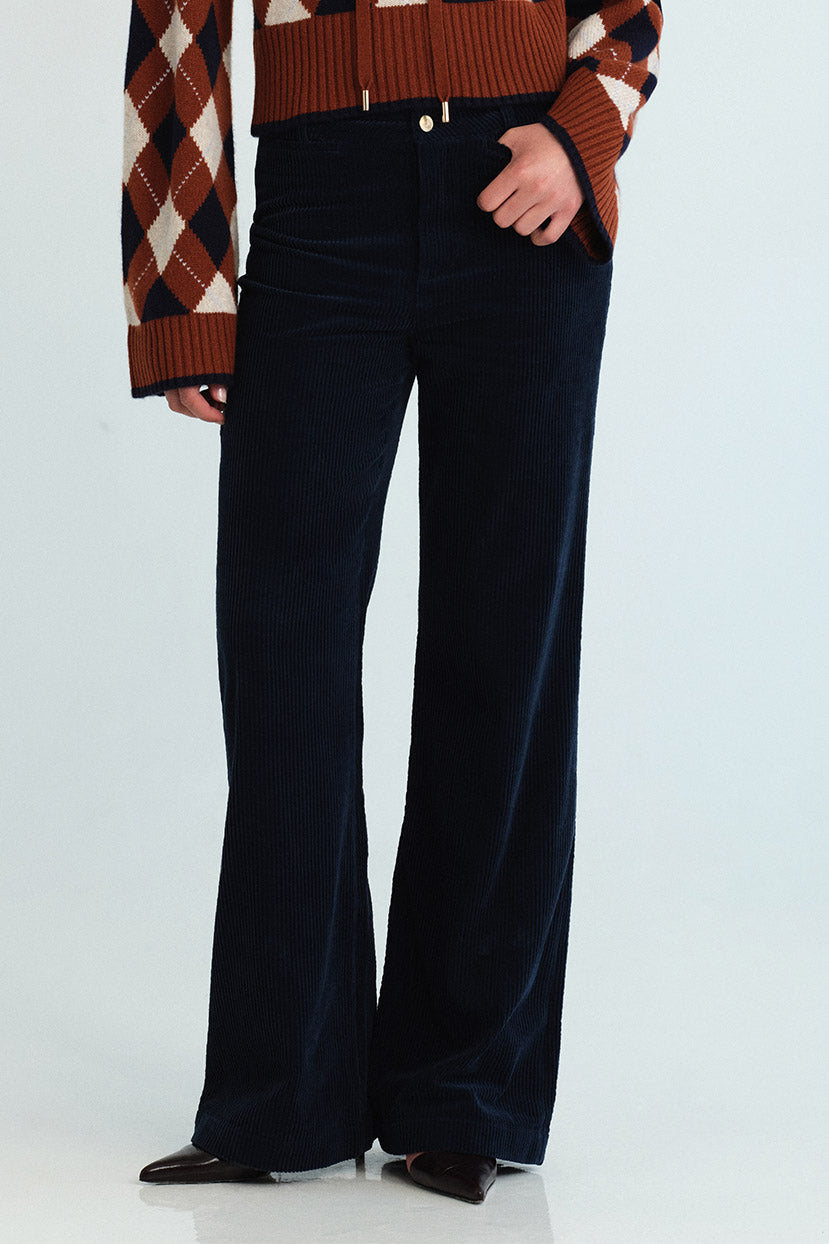 Annie Pant in Cooper Corduroy Navy