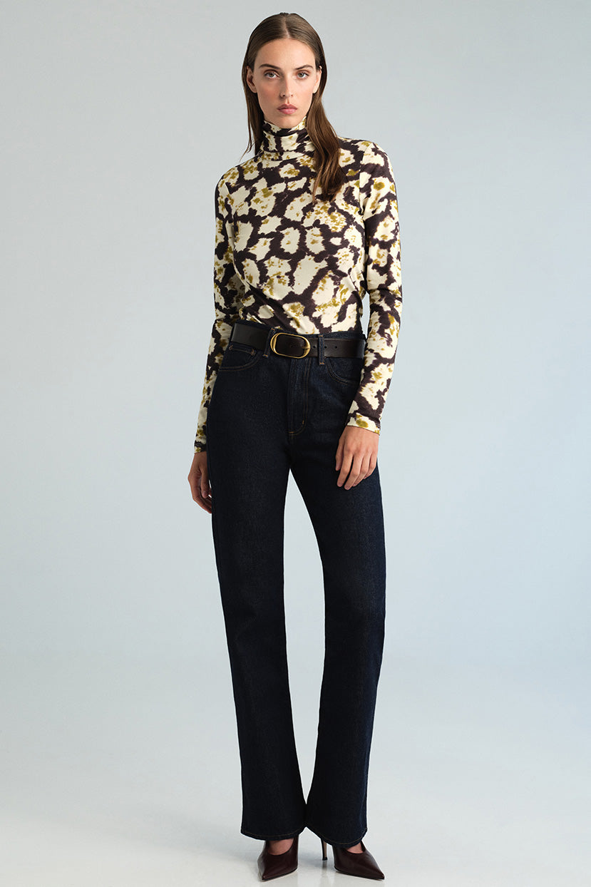 Piper Top in Spotted Black