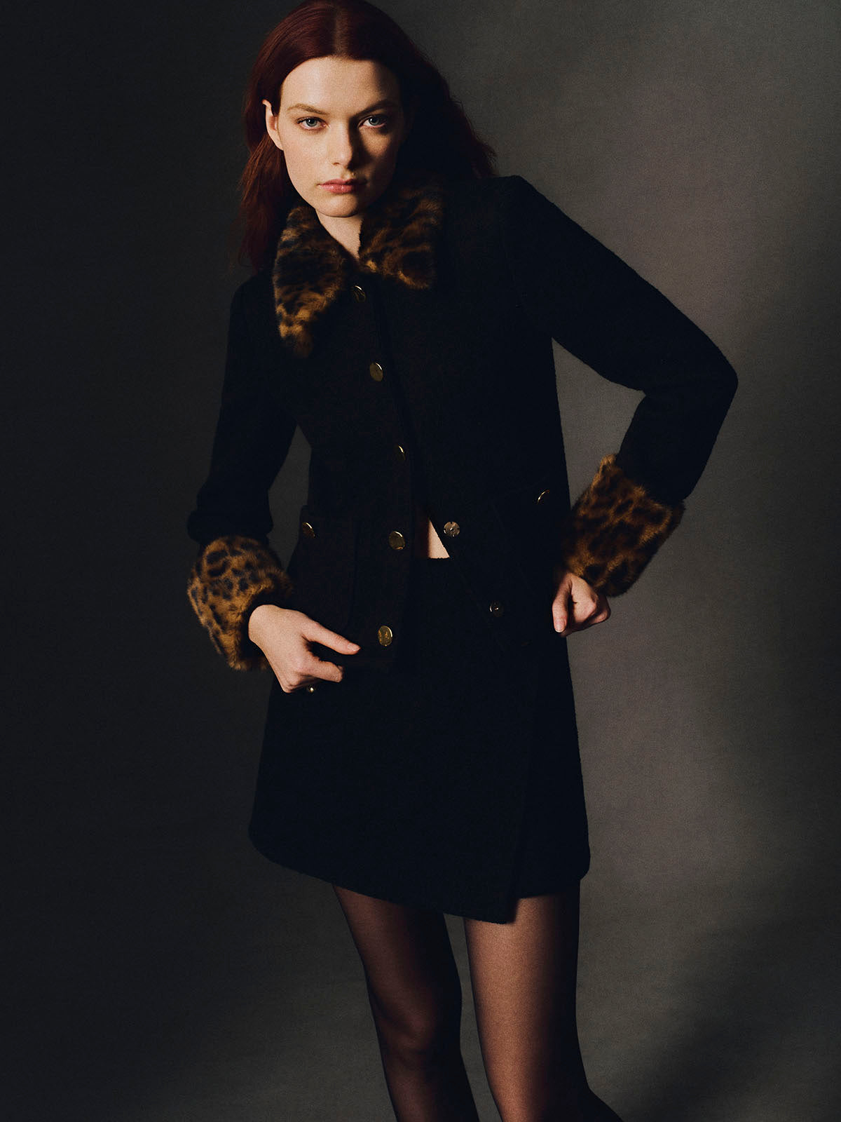 Benicio Jacket in Cloud Tweed Black