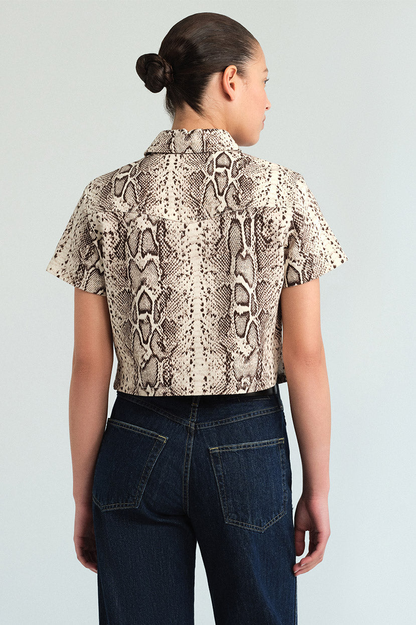 Paro Top in Classic Snake Grey
