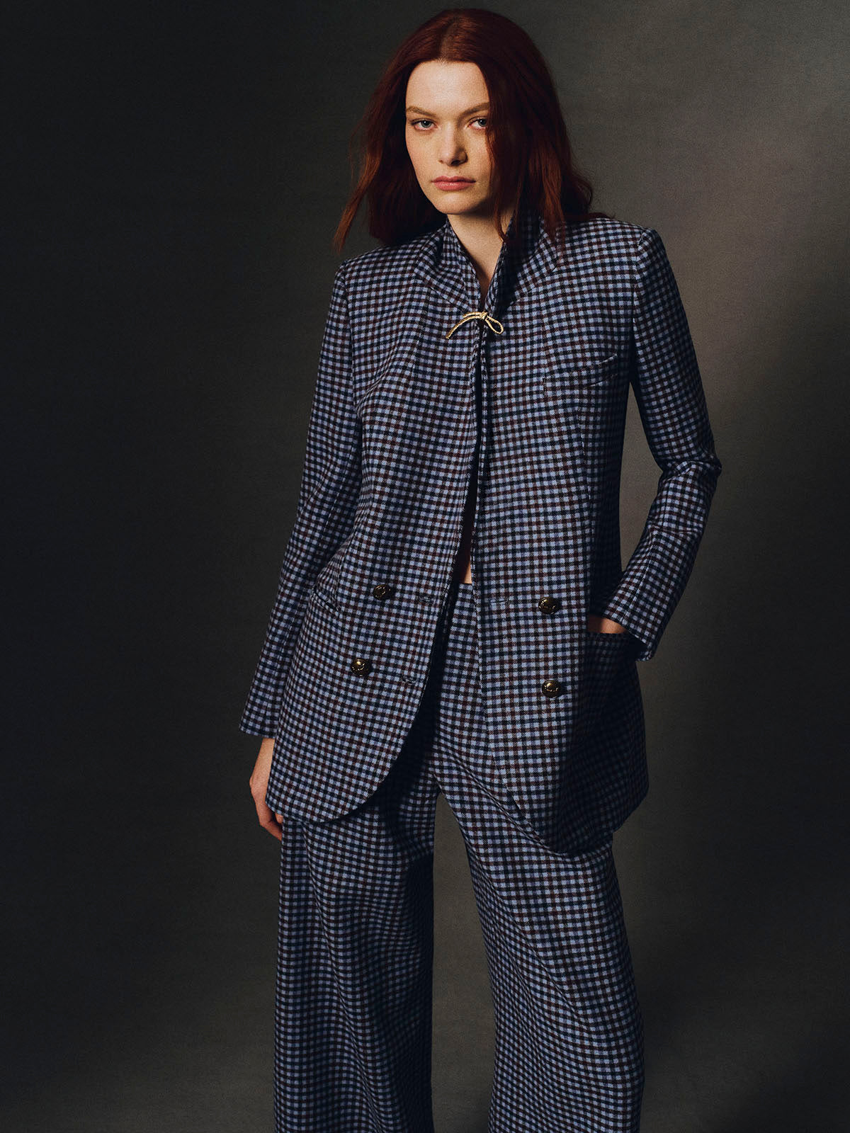 Remy Blazer in Edmound Plaid Blue