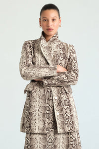 Romeo Blazer in Classic Snake Grey