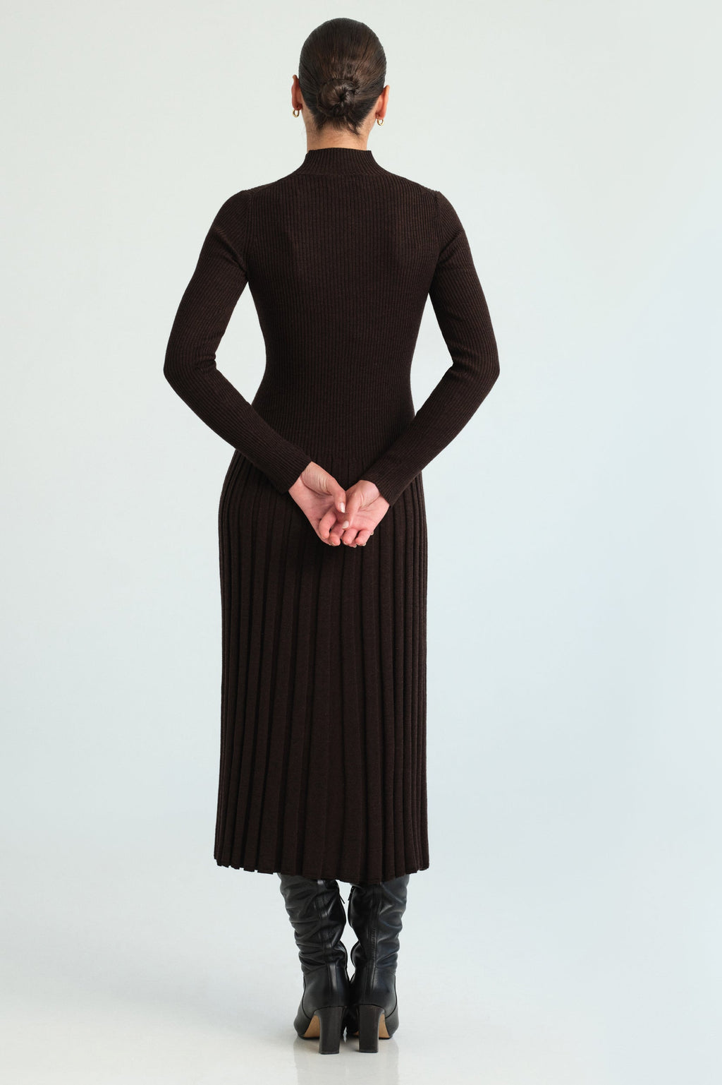 Easton Dress in Brown