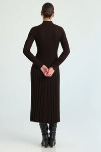 Easton Dress in Brown