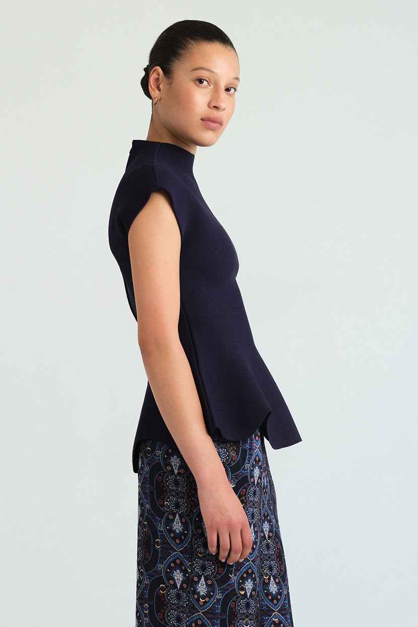 Joanie Top in Navy