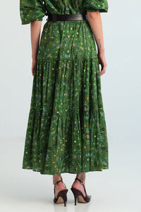 Melanie Skirt in Bandana Green