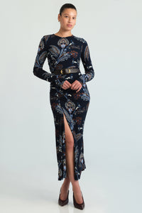 Piermond Dress in Mod Paisley Navy