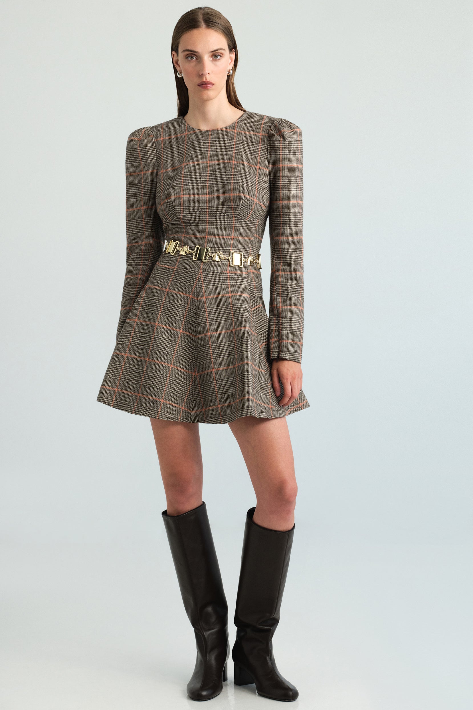 Rizzo Mini Dress in Odette Plaid
