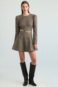 Rizzo Mini Dress in Odette Plaid