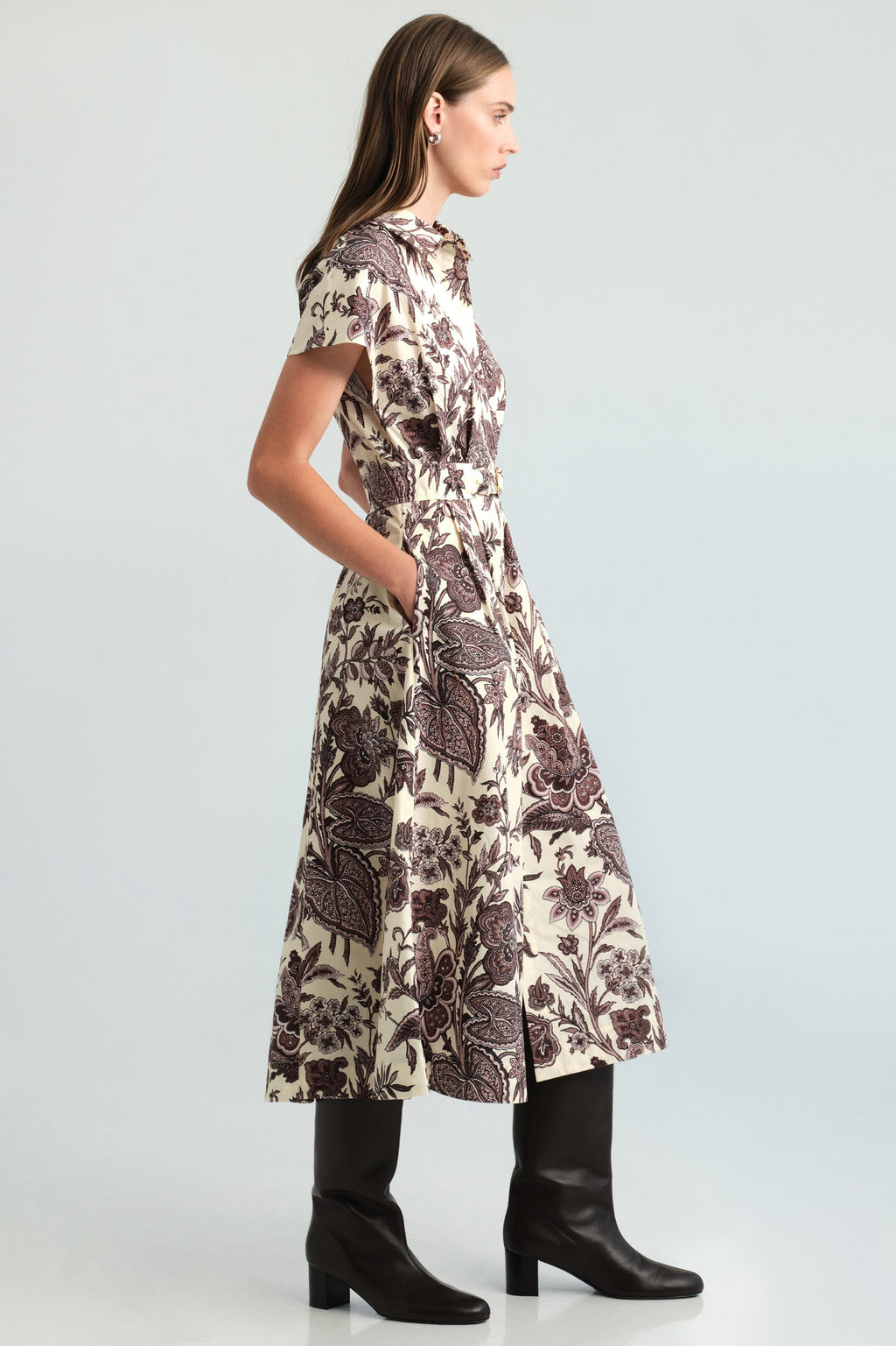 Sawyer Dress in Linden Bloom Ivory