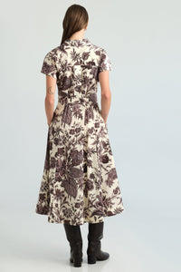 Sawyer Dress in Linden Bloom Ivory