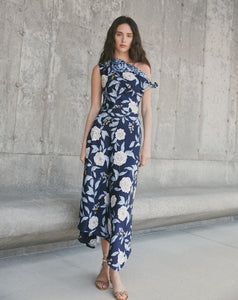 Loretta Dress in Maritime Blue Multi Floral