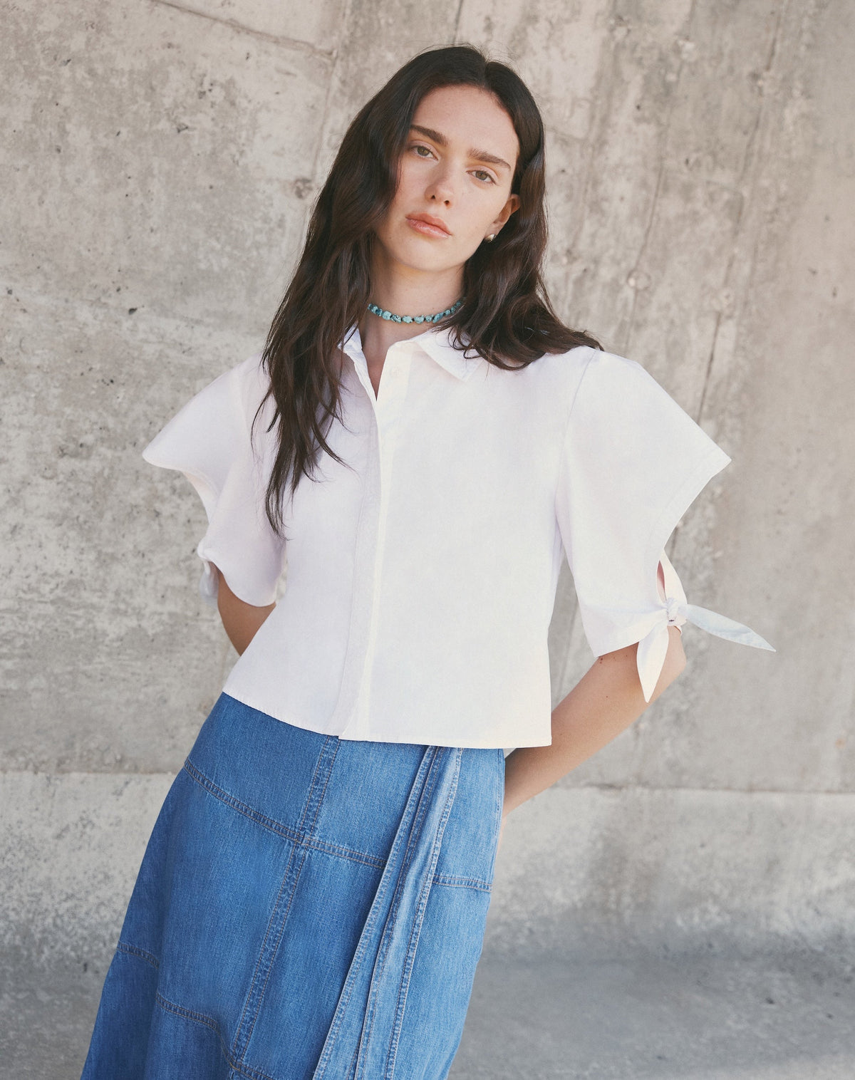 Corinna Top in Optic White