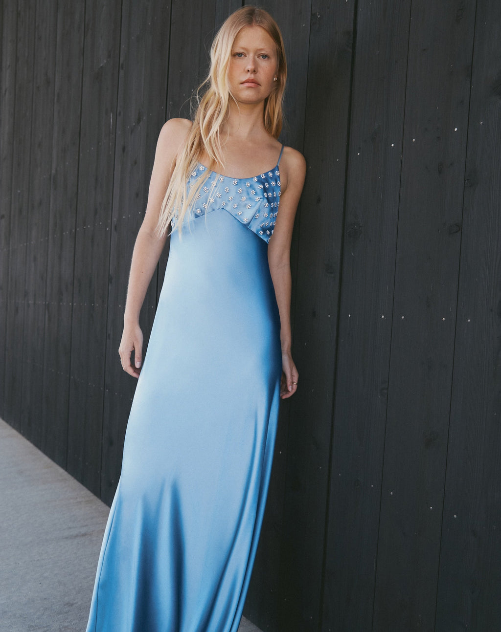 Ophelia Dress in Shadow Blue