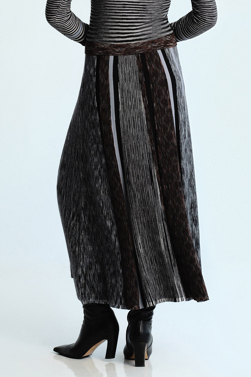 Apollo Skirt in Blue Brown Multi