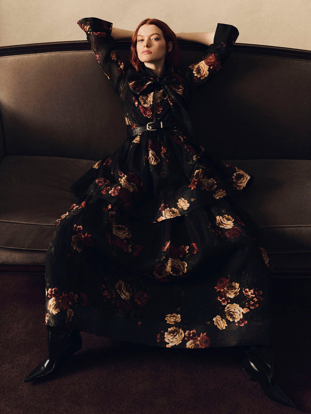 Sonnie Dress in Ariana Flora Black