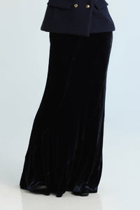 Samara Maxi Skirt in Inky Navy
