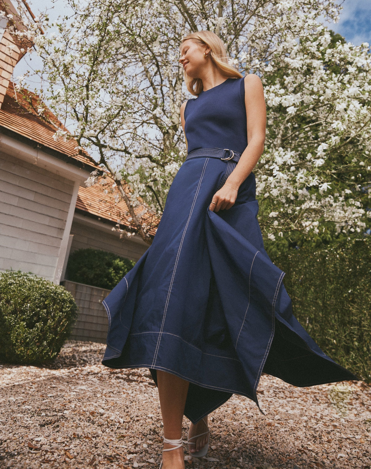 Cornelia Dress in Maritime Blue