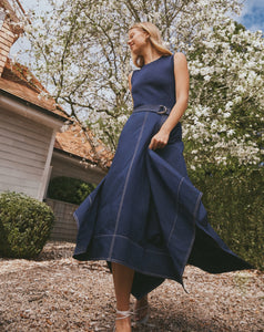 Cornelia Dress in Maritime Blue