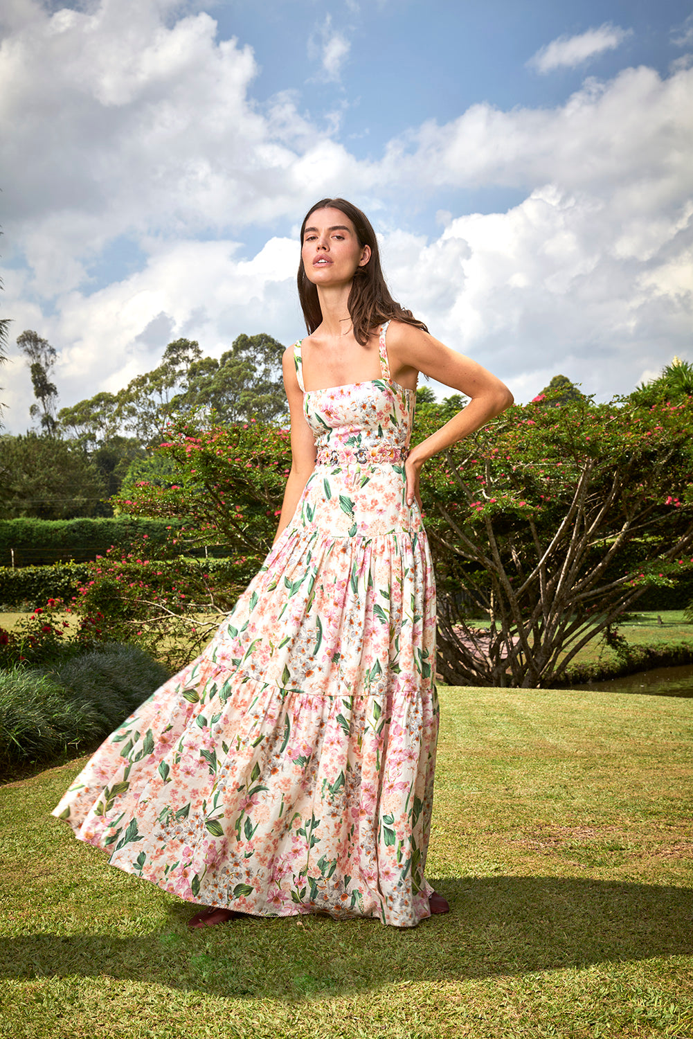 Lima Maxi Dress in Jardinera