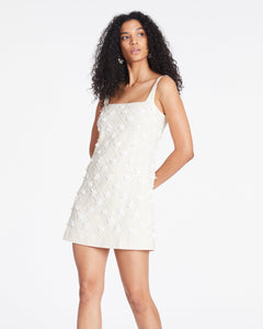Barton Dress in Cream/White