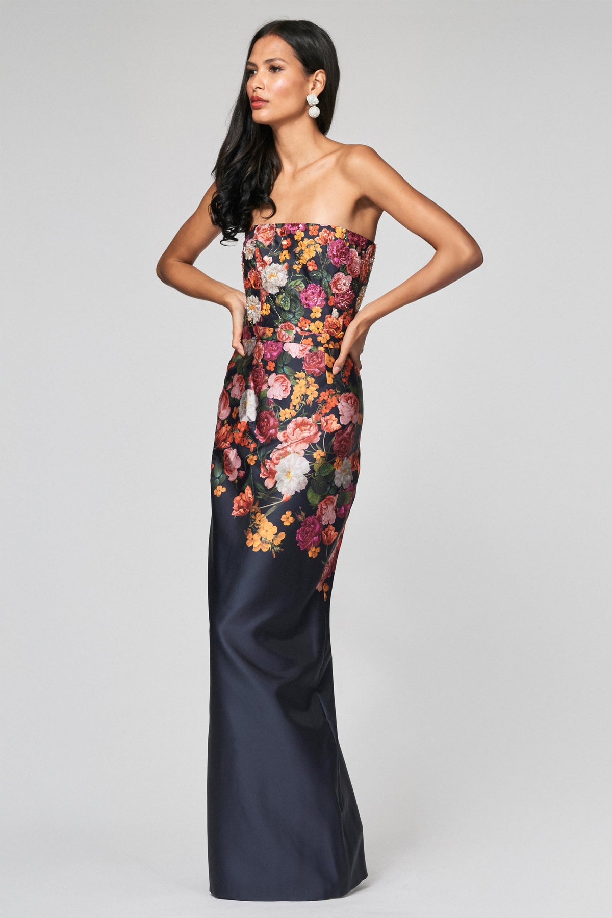 Embellished Sabine Gown Midnights Magic Blooms