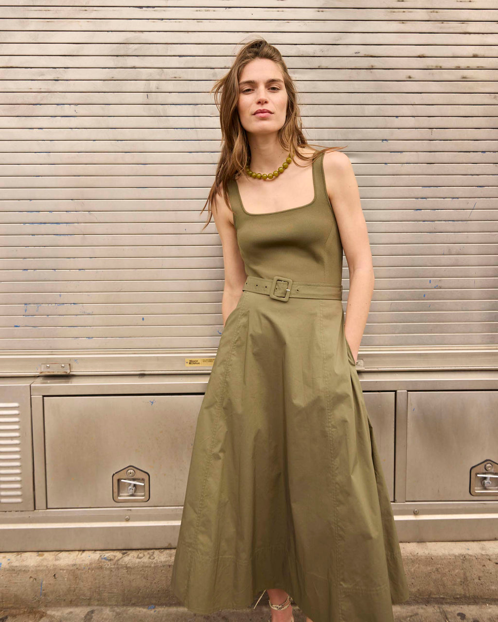 Carmen Dress in Fern