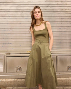 Carmen Dress in Fern