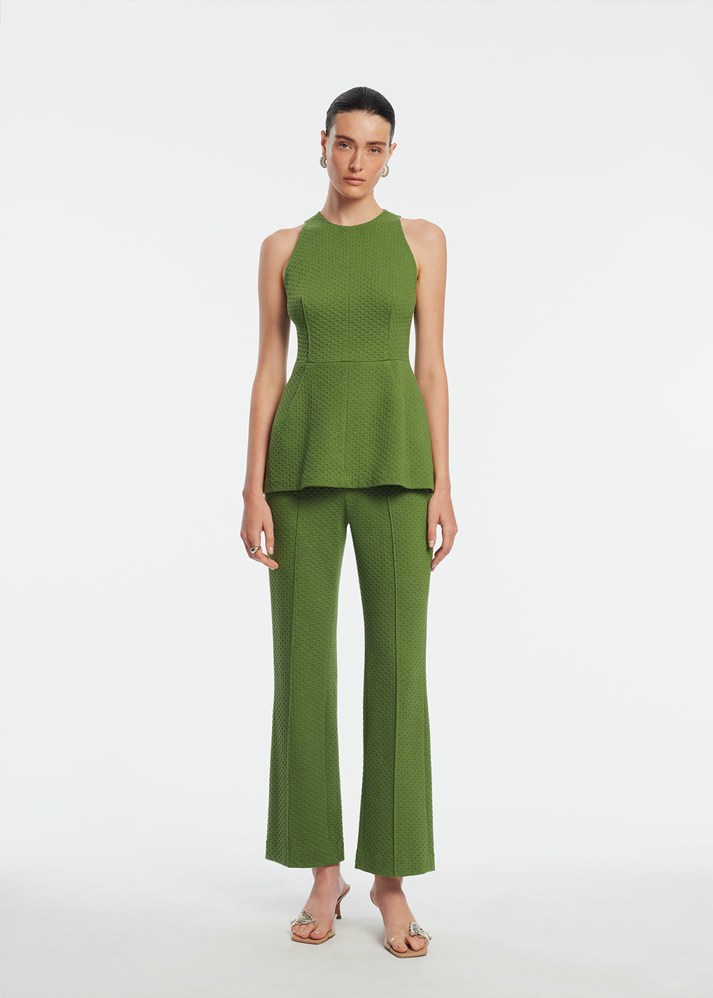 Textured Jersey Kate Pant in Cactus