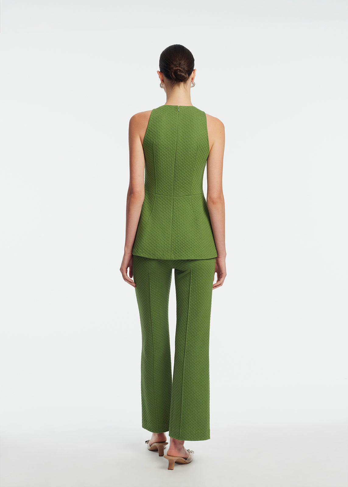 Textured Jersey Kate Pant in Cactus