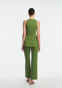 Textured Jersey Sleeveless Top in Cactus