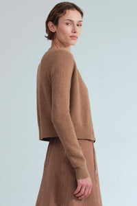 Ellery Cardigan in Camel Heather