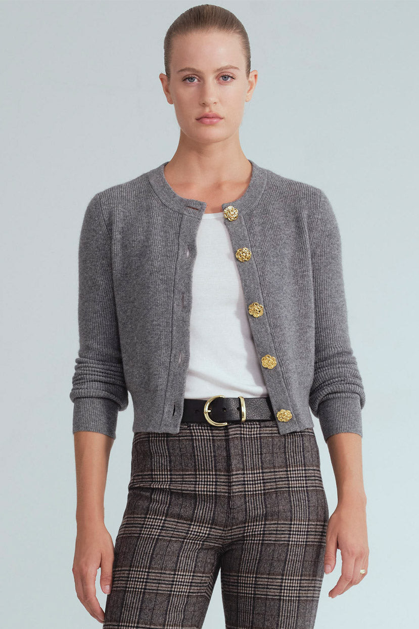 Ellery Cardigan in Grey Heather