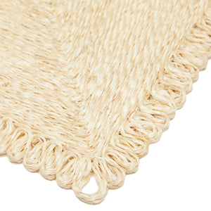 Loopy Square Placemat in Natural, Set of 4