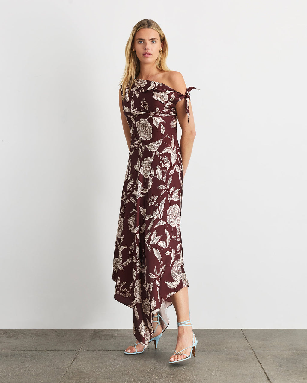 Loretta Dress in Deep Redwood Multi